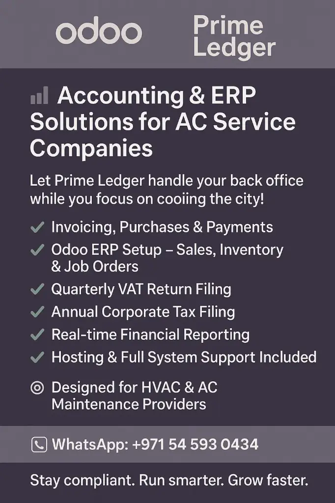 Monthly Accounting for Air Contioning