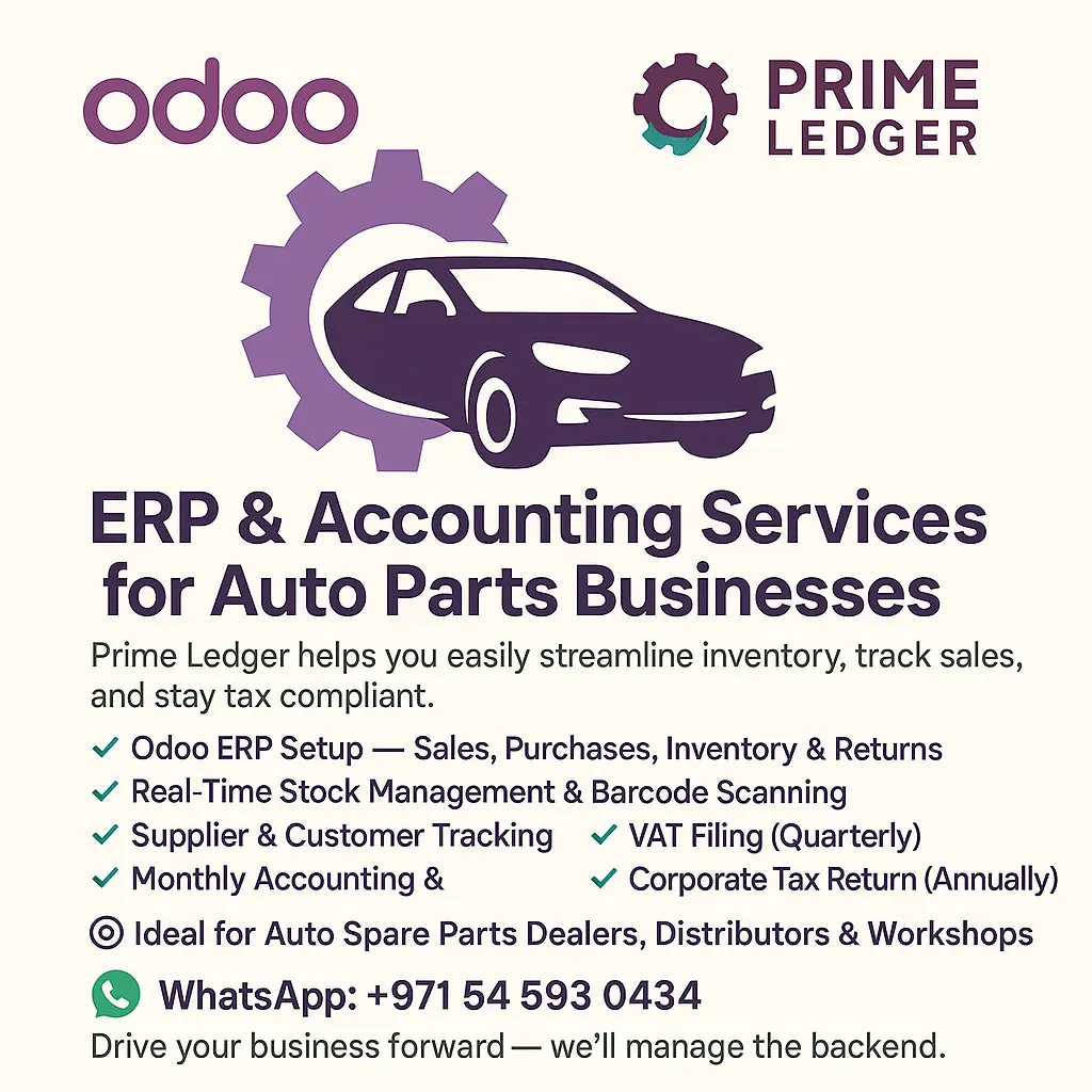 Monthly Accounting for Auto Parts