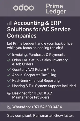 Monthly Accounting for Air Contioning