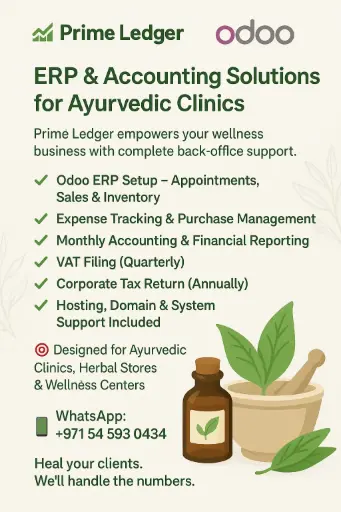 Monthly Accounting for Ayurvedic Clinic